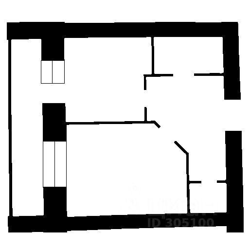 Планировка этой квартиры по данным Циан