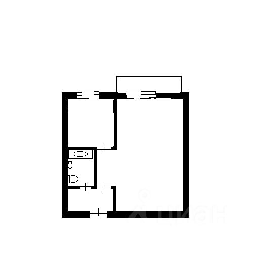 Планировка этой квартиры по данным Циан
