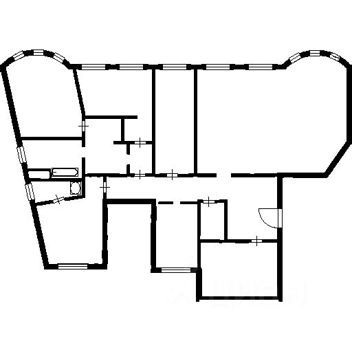 Планировка этой квартиры по данным Циан