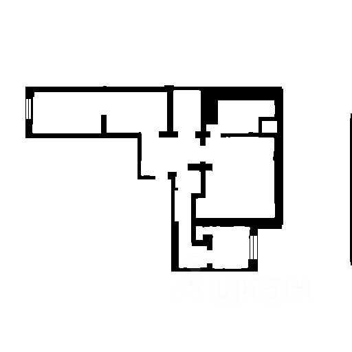 Планировка этой квартиры по данным Циан