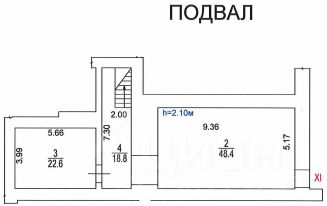 торг. площадь 272 м², этаж 1