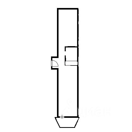 Планировка этой квартиры по данным Циан