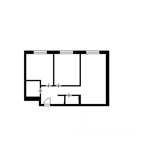 Планировка этой квартиры по данным Циан