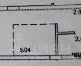 студия, 23 м², этаж 1