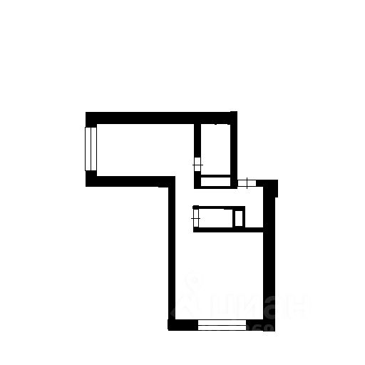 Планировка этой квартиры по данным Циан