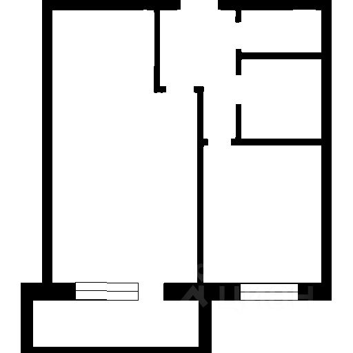 Планировка этой квартиры по данным Циан