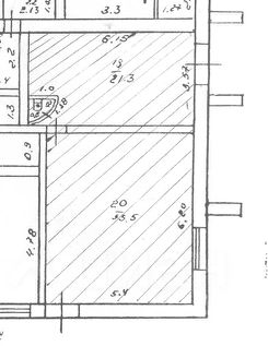 своб. назнач. 54 м², этаж 1