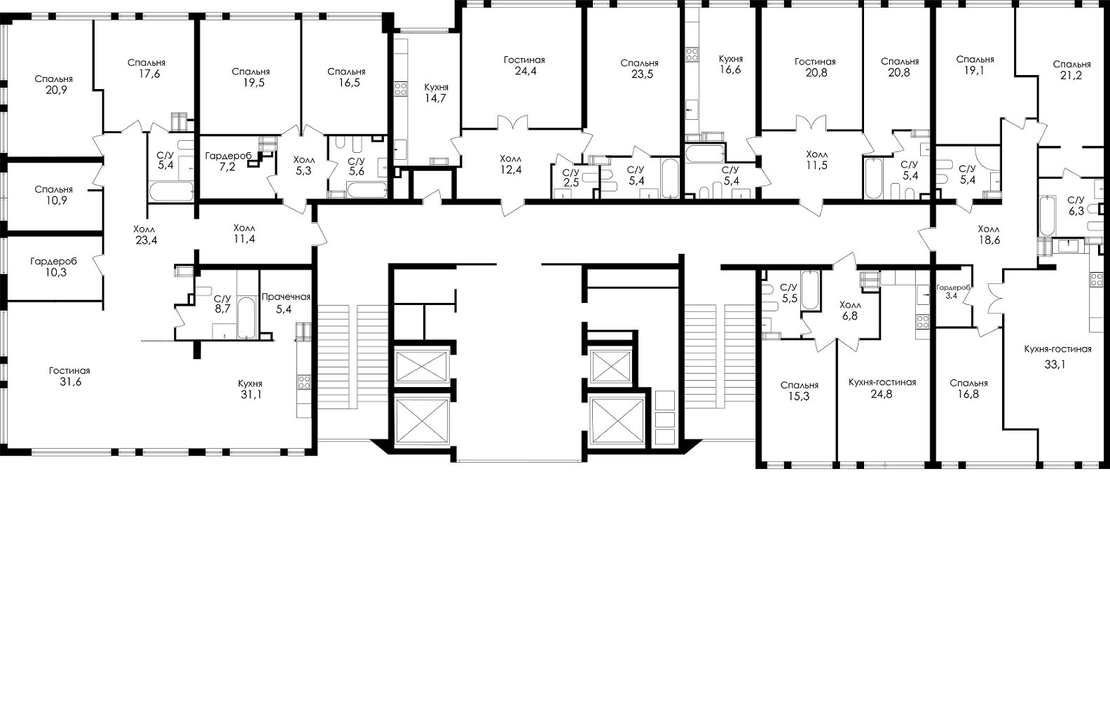 Купить многокомнатную квартиру 230м² Херсонская ул., 43к5, Москва, ЮЗАО ...