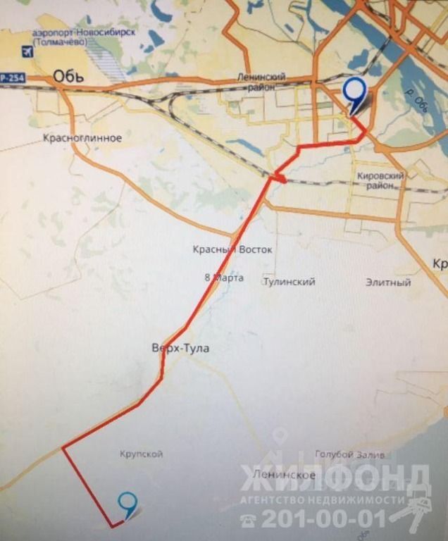 На изображении представлена карта с обозначенными маршрутами и точками. Основные элементы включают дороги, обозначенные красным и оранжевым цветом, а также названия населенных пунктов, таких как Красноглинное и Верх-Тула. Точки на карте обозначены синим кругом, указывая на ключевые местоположения. Карта имеет четкую структуру, позволяя легко ориентироваться в расположении объектов. Цветовая схема и простота дизайна делают информацию доступной для восприятия. Визуальные элементы карты помогают пользователю понять маршрут и его особенности.