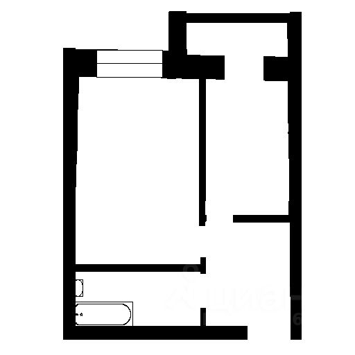Планировка этой квартиры по данным Циан