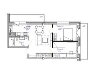 2-комн.апарт., 65 м², этаж 2