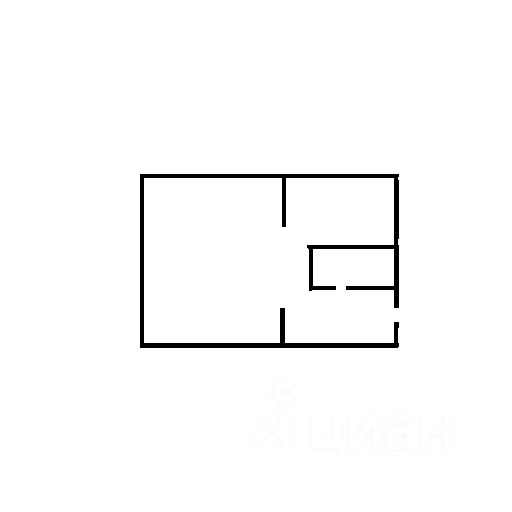 Планировка этой квартиры по данным Циан