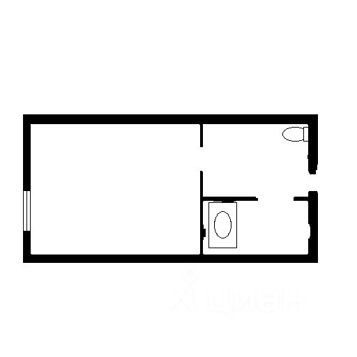 Планировка этой квартиры по данным Циан