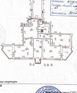 3-комн.кв., 122 м², этаж 5