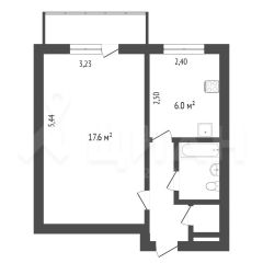 1-комн.кв., 31 м², этаж 5