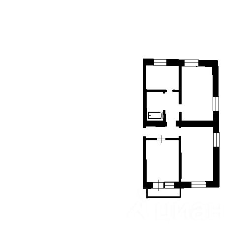 Планировка этой квартиры по данным Циан