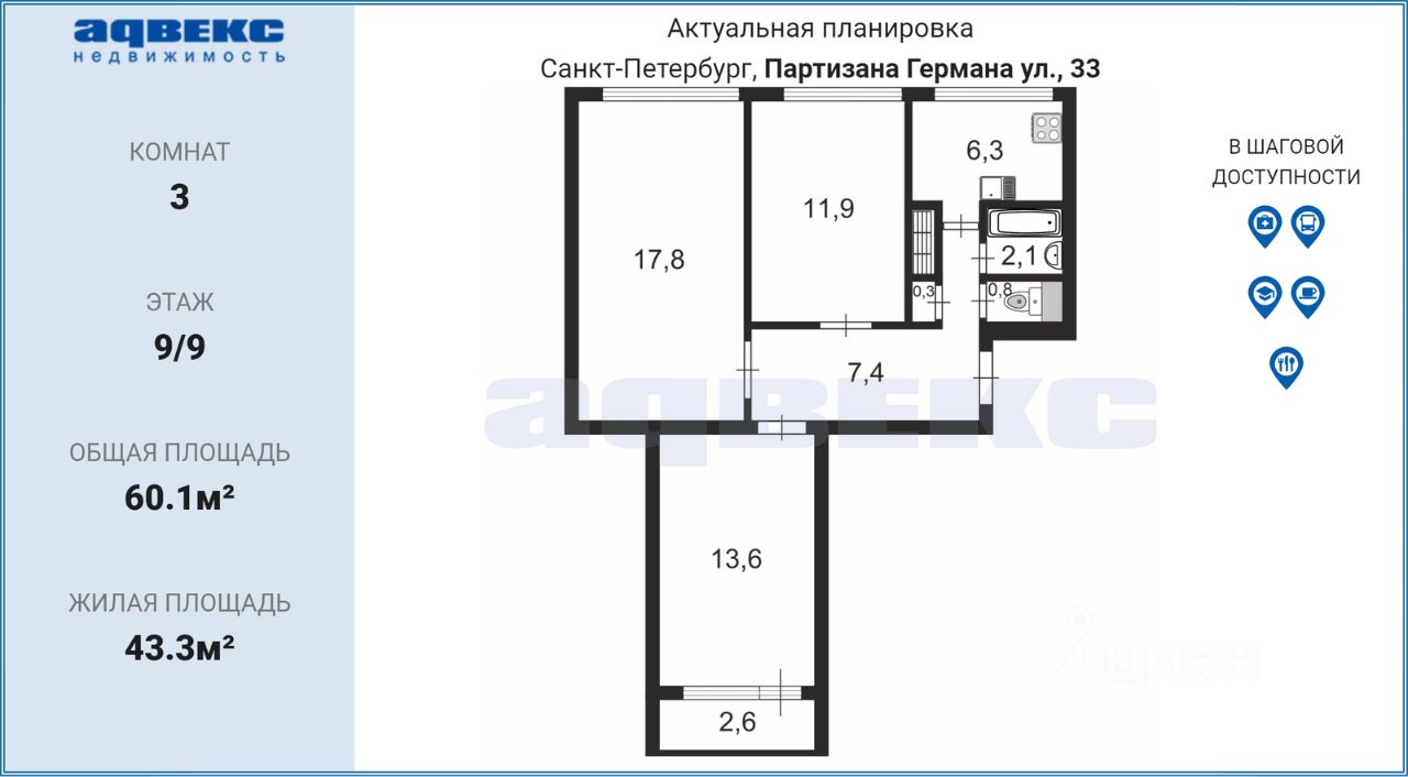 Купить 2 Комнатную Квартиру Партизанская Улица