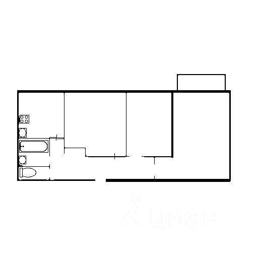 Планировка этой квартиры по данным Циан