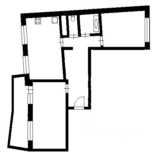 Планировка этой квартиры по данным Циан