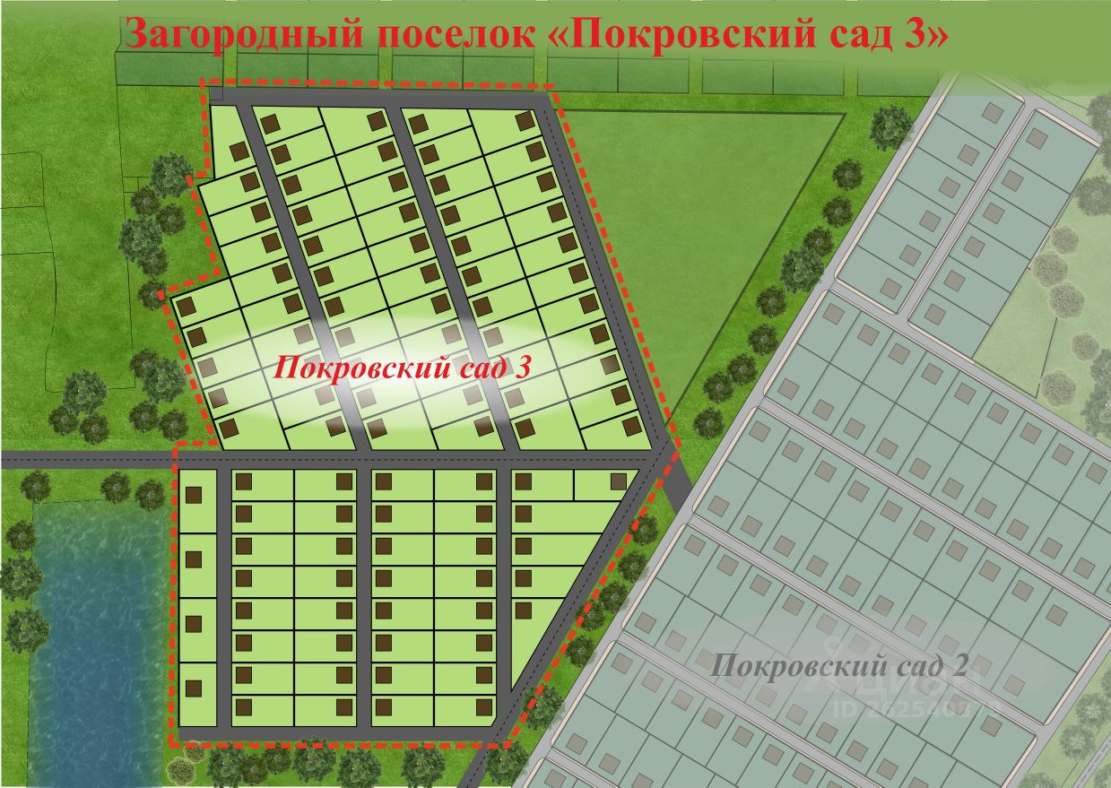 Купить земельный участок в микрорайоне Покровский Сад в селе Шумейка,  продажа земельных участков - база объявлений Циан. Найдено 3 объявления