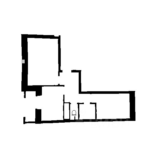 Планировка этой квартиры по данным Циан