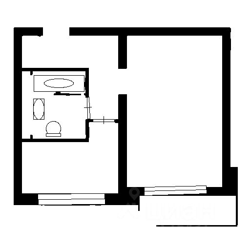 Планировка этой квартиры по данным Циан