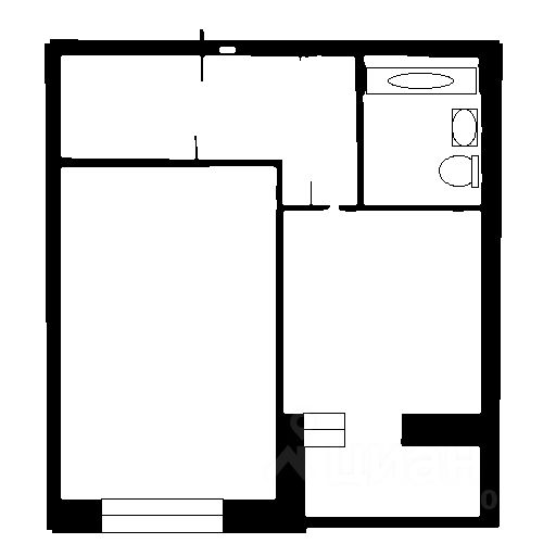 Планировка этой квартиры по данным Циан