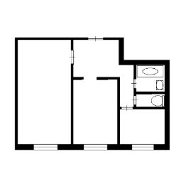 2-комн.кв., 45 м², этаж 8