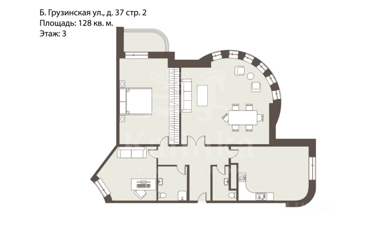 Купить квартиру на улице Большая Грузинская в Москве, продажа квартир во  вторичке и первичке на Циан. Найдено 48 объявлений