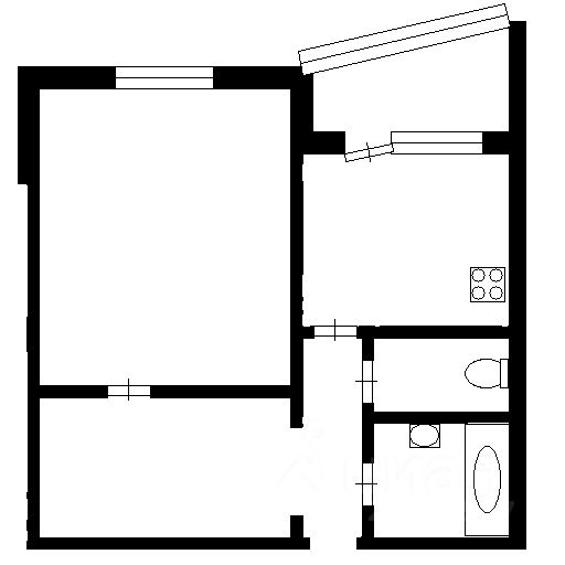 Планировка этой квартиры по данным Циан