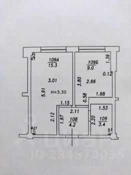 1-комн.кв., 32 м², этаж 1