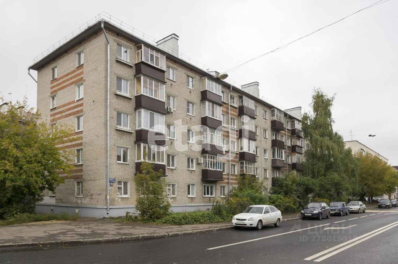 Купить двухкомнатную квартиру 43,4м² ул. Качалова, 104/2, Казань, Татарстан  респ., м. Суконная слобода - база ЦИАН, объявление 278019918