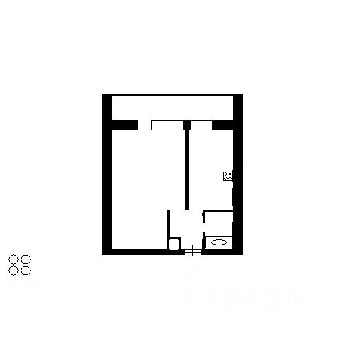 Планировка этой квартиры по данным Циан