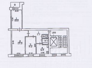 доля 54 м², этаж 6