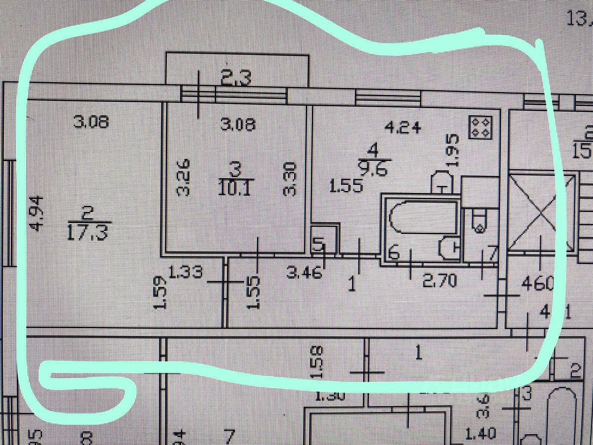 Продажа доли в квартире 50м² Будапештская ул., 104К1, Санкт-Петербург ...
