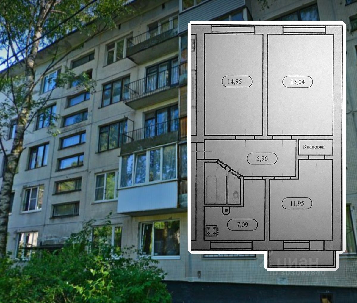 Купить 3-комнатную квартиру на улице Петра Смородина в Санкт-Петербурге,  продажа трехкомнатных квартир во вторичке и первичке на Циан. Найдено 1  объявление