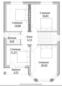 2-этаж. дом 170 м²