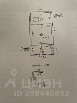 1-этаж. дом 45 м²