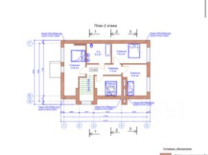 2-этаж. дом 171 м²