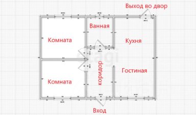 1-этаж. дом 75 м²