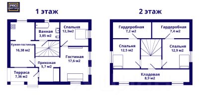 2-этаж. дом 127 м²