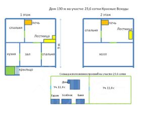 2-этаж. дом 130 м²