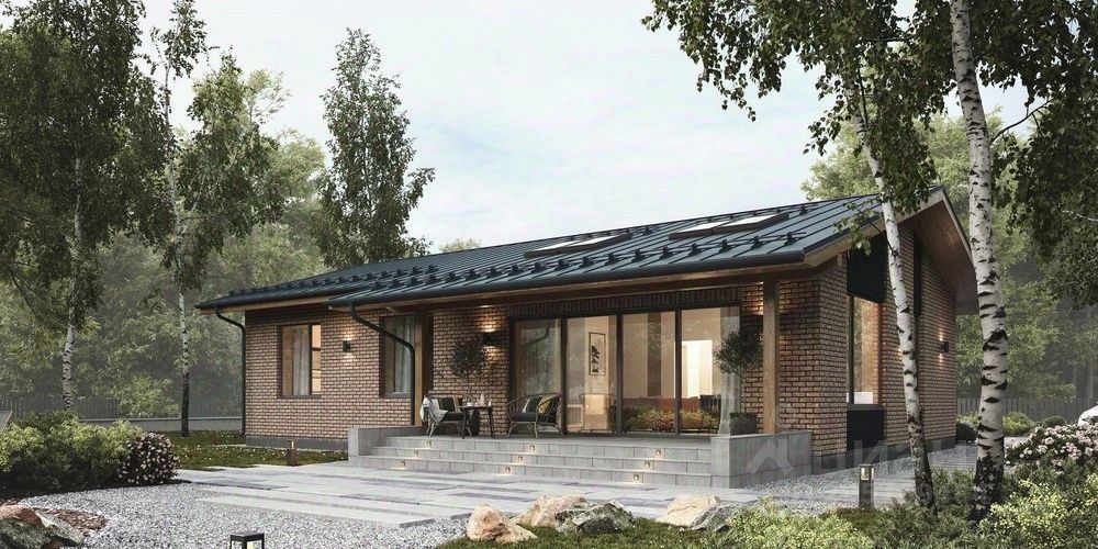 Проект дома тк 3 Купить дом 110м² ул. Живописная, 36, Курск, Курская область, Сеймский - база ЦИА