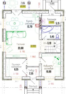 2-этаж. дом 160 м²