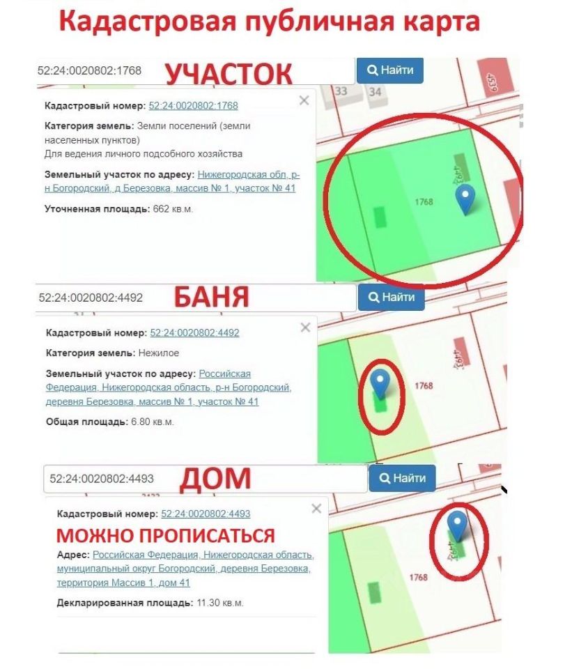 Купить дом 6,6сот. 41, Нижегородская область, Богородский район, Березовка  деревня, Массив № 1 территория - база ЦИАН, объявление 298704420