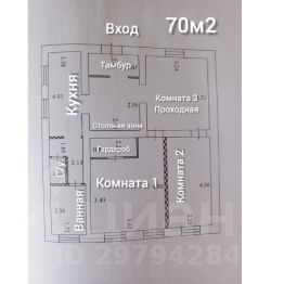 1-этаж. дом 70 м²