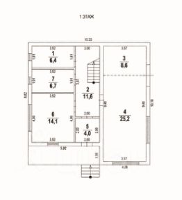 2-этаж. дом 170 м²