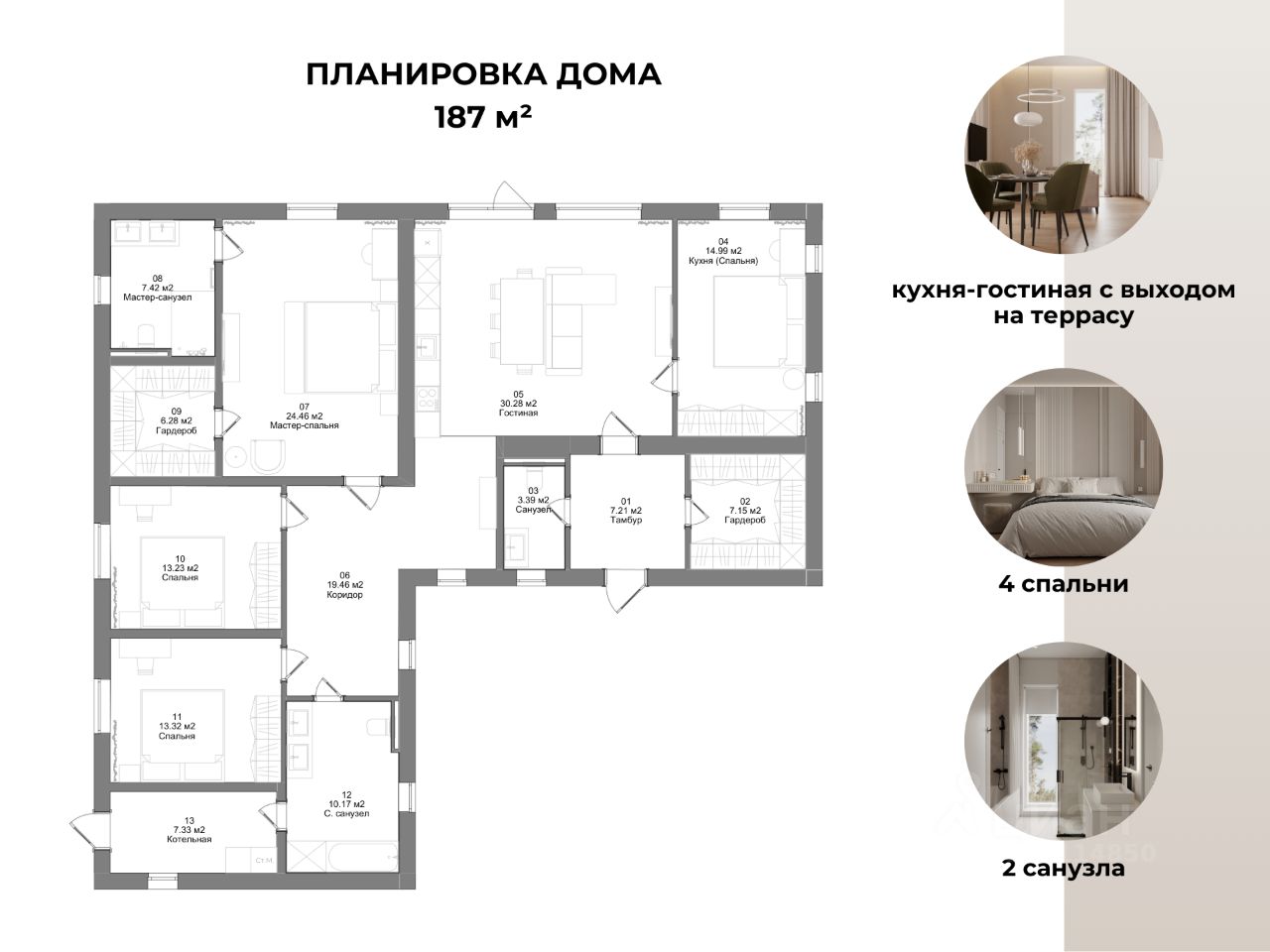 Продаю дом 6,1сот. Московская область, Истра городской округ, Павловское  деревня, м. Нахабино - база ЦИАН, объявление 301114850