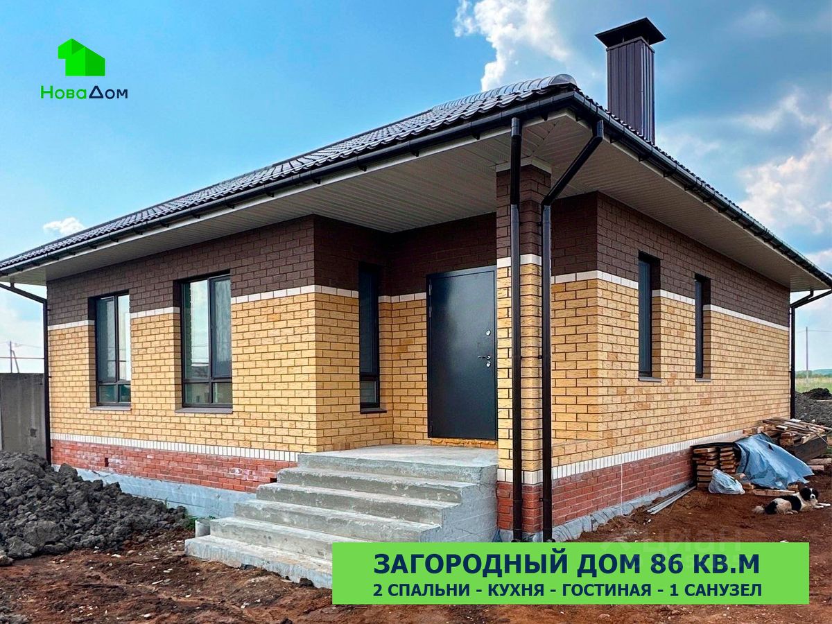 Продажа дома 6сот. ул. Урожайная, Татарстан респ., Тукаевский район,  Азьмушкино деревня, Подсолнухи микрорайон - база ЦИАН, объявление 294561457