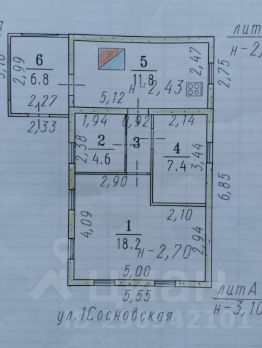 1-этаж. дом 51 м²